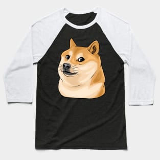 Shiba Inu Doge Meme Baseball T-Shirt